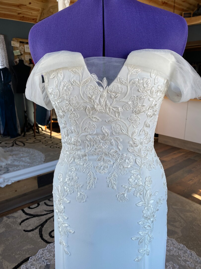 Off white lace wedding dress | MakerPlace by Michaels Off white lace wedding dress | MakerPlace by Michaels